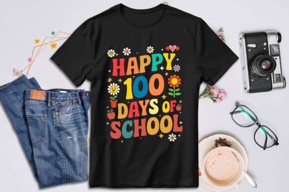 100 Days of School Happy 100 Days School Graphics