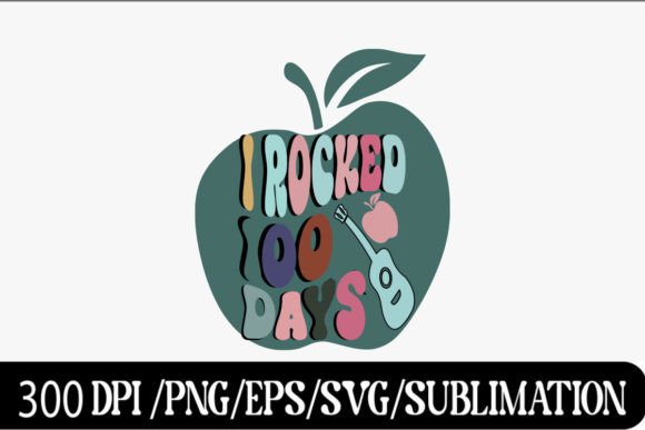100 Days of School SVG PNG Graphics