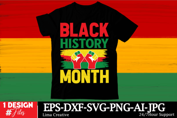 Black History Month T-shirt Graphics and T-Shirt Designs