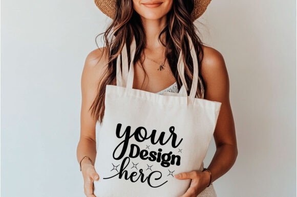 Christmas Tote Bag Mockup 120: Graphics and Freebies for Branding