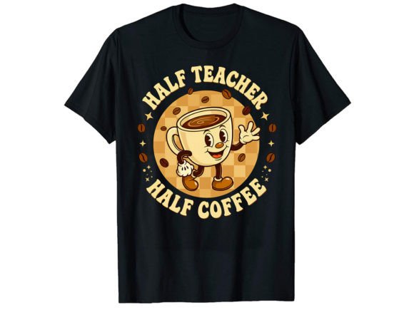 Half Teacher Half Teacher T-Shirt Design Graphics