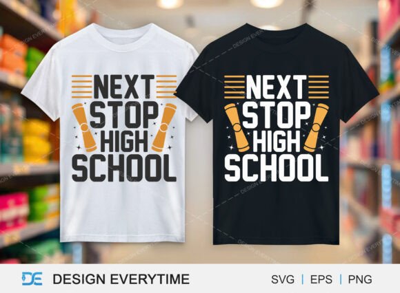 Next Stop High School Typography Design