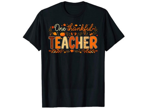 One Thankful Teacher T-Shirt Design