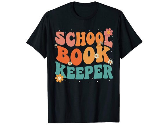 School Book Keeper T-Shirt Design Graphics