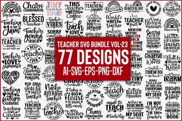 Teacher SVG Bundle Vol-23