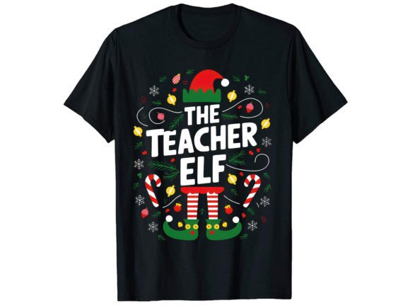 The Tracher Elf T-Shirt Design: Graphics & T-Shirt Designs
