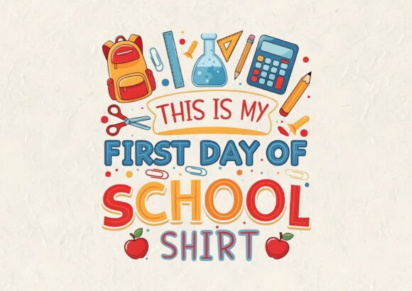 This is My First School T-Shirt Design